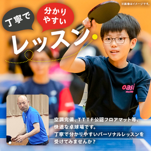 卓球パーソナルレッスン（45分×11回）【0075-003】岐阜県 可児市 スポーツ レッスン 体験 回数券 パーソナル  初心者 室内 大人 子供