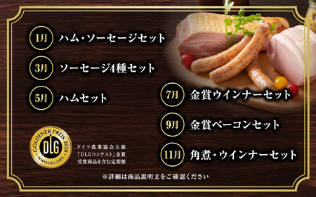 【奇数月／6回定期便】 ハム・ベーコン・ソーセージ・ウインナー 肉 豚肉 福島県 田村市