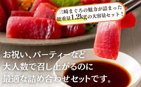 【お箸が止まらない】 天然 目鉢まぐろ 1.2kg（ 大トロ 400g、 中トロ 赤身 400g） M020-026-02 冷凍 マグロ 【 まぐろ専門の卸問屋です 】