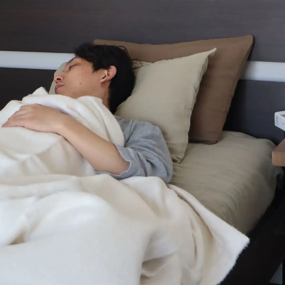 【tissu de coton/ダブルガーゼ】泉州南部織 ピローケース 1枚（ブラウン）