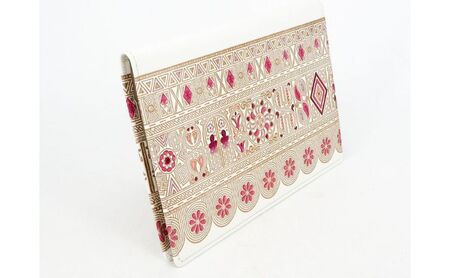 【文庫屋大関】パーソナルホルダー　アポロン＜ピンク＞【皮革工芸品】 民芸品 雑貨 日用品 文房具 革小物 牛革 ファイル ケース 