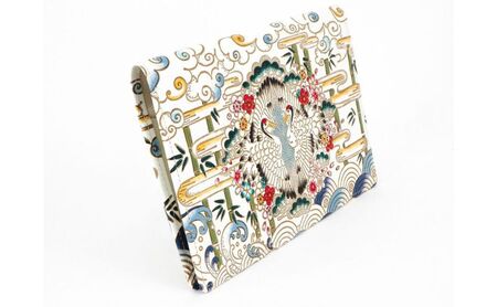 【文庫屋大関】パーソナルホルダー　むかい鶴【皮革工芸品】 民芸品 雑貨 日用品 鶴のデザイン 