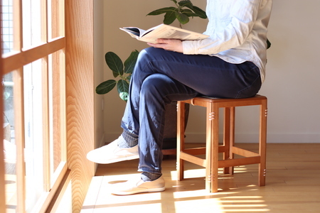 木製 折り畳み 椅子 「patol stool」 籐張り ( 京都 宇治 家具 インテリア スツール イス 木 折りたたみ 和風 おしゃれ 人気 伝統 技法 ) 