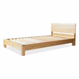 旭川家具 MUKU工房オリジナル ムク ベッド セミダブル ナラ 【 国産 無垢 インテリア 木製 ナチュラル すのこ セミダブル ベッドフレーム 北海道 】 _02931