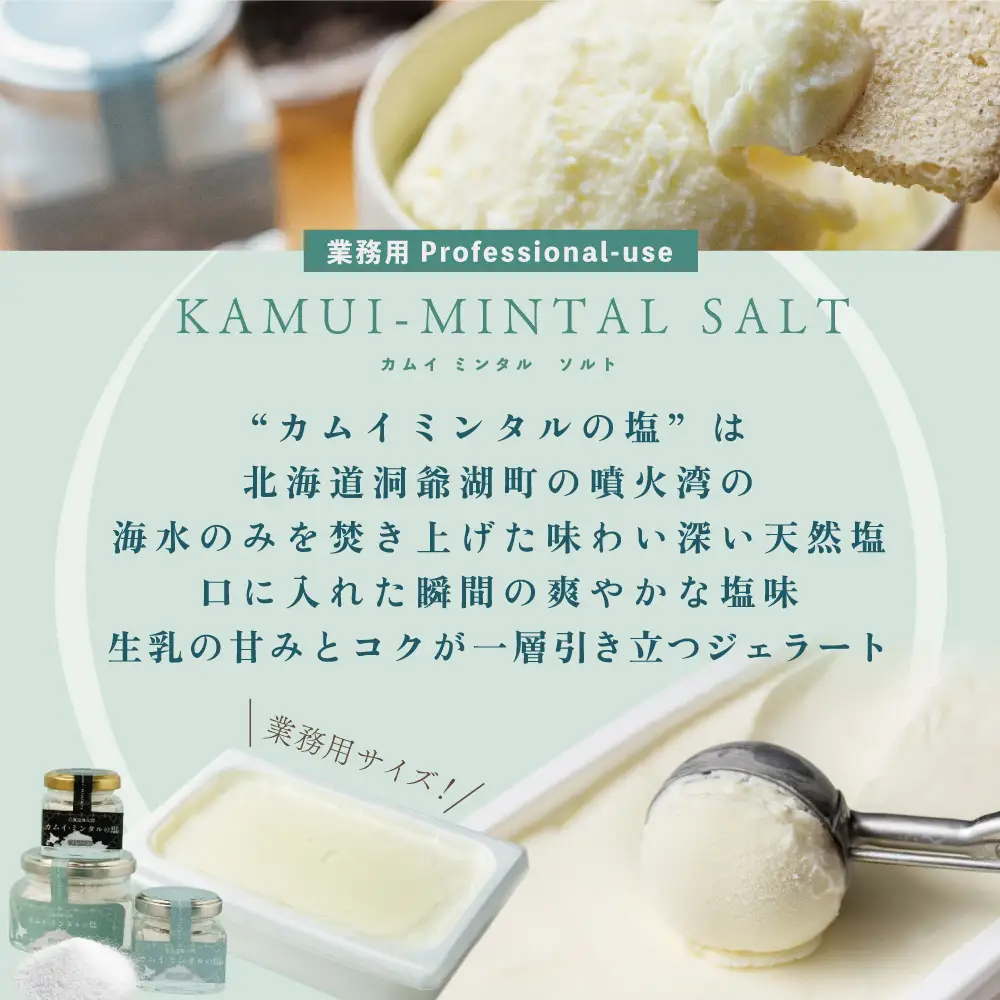 【THE ICE】 KAMUI-MINTAL SALT（カムイ・ミンタルソルト）ジェラート 2リットル CJ0000214