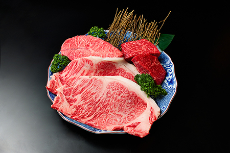 近江牛 ステーキ 厳選 3種盛 1kg 【FO16W】 牛肉ステーキ サーロイン