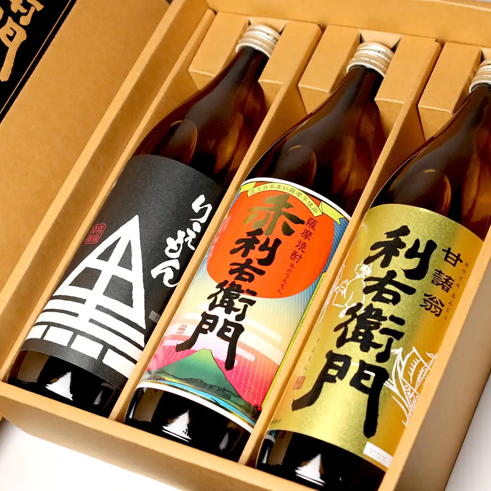 【父の日ギフト】指宿酒造 芋焼酎「利右衛門（りえもん）」3本セット 900ml×3本(ひご屋/IB013-045f) 本格芋焼酎 本格焼酎 芋焼酎 芋 焼酎 利右衛門 りえもん いも さつまいも 酒 鹿児島