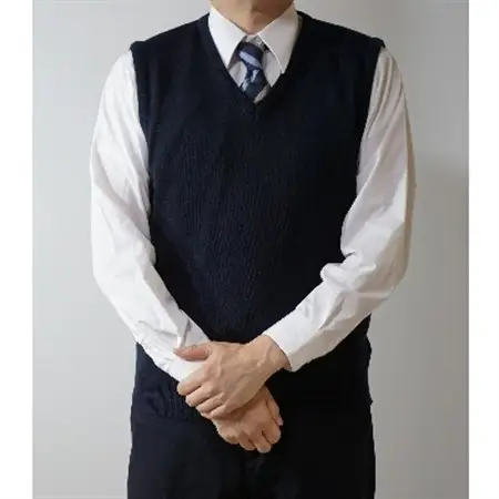 無地 メンズニット ベスト コン S寸 15200_装飾品・工芸品 男性・メンズ 洋服 _【1219559】
