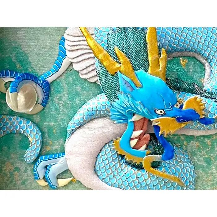 【雲龍風虎堂】押絵『水龍』（小） No.200