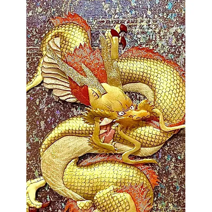 【雲龍風虎堂】押絵『金龍』（大） No.201