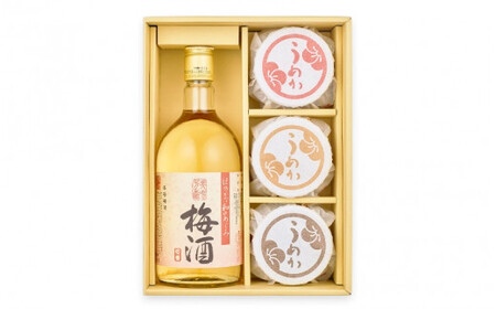 梅酒と梅干のセット【梅酒（13度以上14度未満）720ml・うすじお味梅・はちみつ梅・かつお梅（各135g）】 / 紀州南高梅 本格梅酒 アルコール うす塩 詰め合わせ 贈答品 和歌山 田辺市 【umk010】