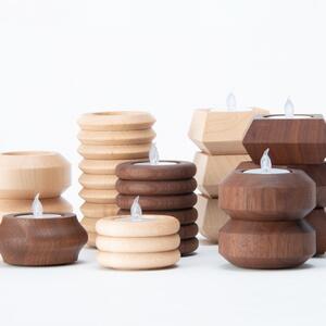 【ギフト用】旭川家具　コサイン　キャンドルホルダーBAUM　メープル_03278