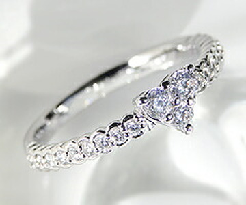 指輪 天然 ダイヤモンド 0.37ct エタニティ SIクラス【pt950】r-101（KRP）M5-1411