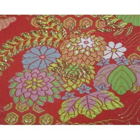 【山田人形店】愛知県北名古屋市　和室にぴったりなおしゃれな西陣織金襴小物入れ　赤地・ピンク地　各1個【1479201】