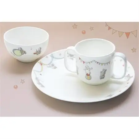 【NIKKO】子供食器　はじめて3点セット「カルフィ」《ニッコー食器》(8091-KS03)_雑貨・日用品 ベビー用品    雑貨・日用品 皿・椀 食器 _【1381388】