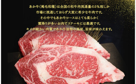 あか牛ロースステーキセット 200g×2枚 あか牛のたれ200ml付き