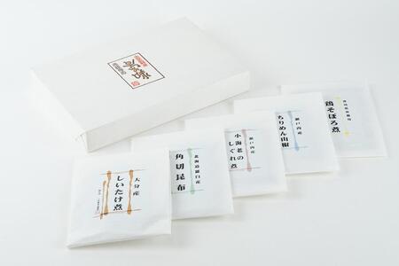 【ギフト用】こだわりの無添加　佃煮五品詰合せ （100g ×5袋）（贈答用・熨斗つき）