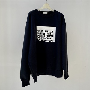 TAGO SWEATSHIRT【LLサイズ／BLACK】 [h125]