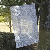 奥野誠の和紙スクリーン 【植物の繁栄】/ 和歌山県 田辺市 アート 和紙 スクリーン 紙 伝統 タペストリー インテリア 芸術 【oku001】