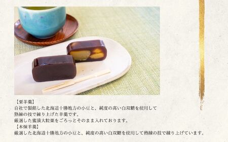 羊羹 栗羊羹と本煉羊羹 2本入 羊羹 和菓子【株式会社玉家玉振堂】