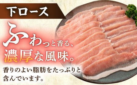【3回定期便】若楠ポーク スライスセット 1kg（肩ロース 下ロース バラ）/宮地ハム [UBM014] 豚肉 豚 肉
