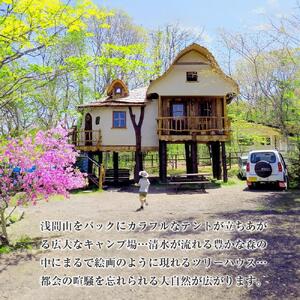 北軽井沢スウィートグラスで使える利用券（3,000円分）【旅行 トラベル 宿泊 キャンプ アウトドア 自然 おすすめ 群馬県 長野原町 北軽井沢】