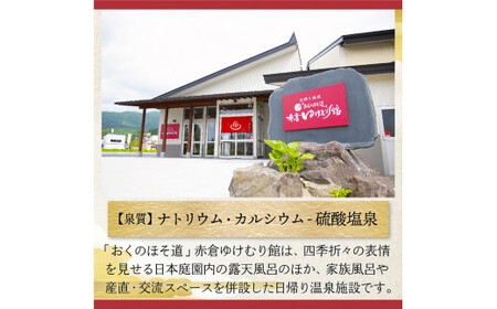 「おくのほそ道」赤倉ゆけむり館　入浴回数券　【大人11回券】
