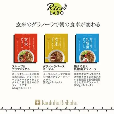 玄米 グラノーラ 6種 アソートパック_  穀物加工品 _【1478956】