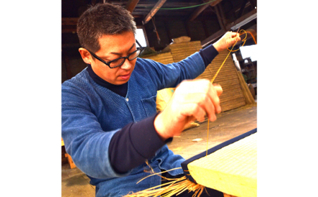 畳製作技能、日本一!加美町の畳職人が作る畳和雑貨/茣蓙・ランチョンマット(G花柄)・畳コースター [佐々木畳工業 宮城県 加美町 44581407]ランチョンマット コースター い草 手作り 44581407