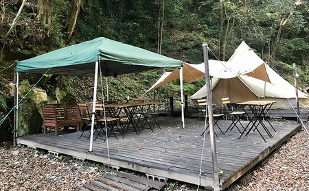 【6,000円分 七滝温泉ホテル プライベートキャンプ場 補助券】七滝温泉 河津 河津町 静岡 宿泊券 キャンプ アウトドア 旅行 観光 温泉 国内旅行 