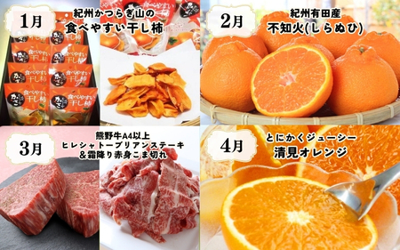 【魚鶴商店厳選！】人気の海幸山幸食べ比べ【定期便全12回】セットA【UT109】【Z90001-tkb】