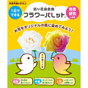 1日でできる自由研究　切り花染色剤　フラワーパレット・T021-12