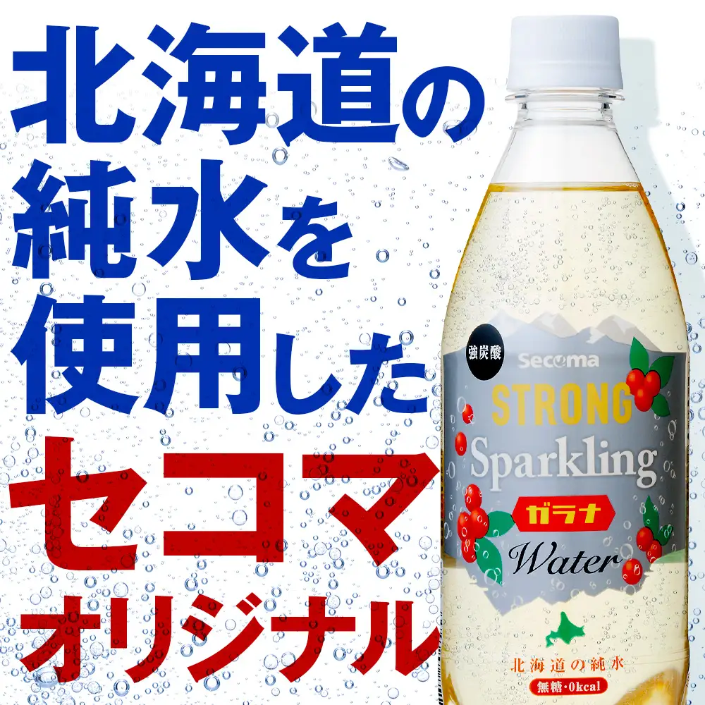 【定期便12ヵ月】セコマ ガラナ 強炭酸水 500ml 24本 1ケース 北海道 千歳製造