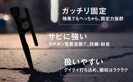 IWANOペグ16本セット《抜かない限り抜けません》テントを張るならIWANOペグ