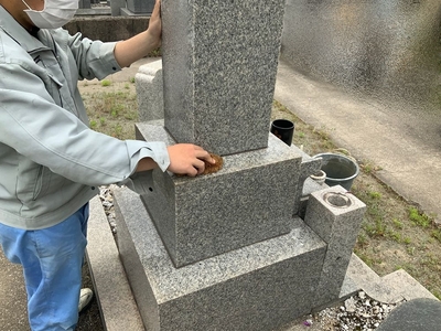 お墓参り代行サービス（年3回プラン）【墓参り 墓掃除 兵庫県 高砂市】
