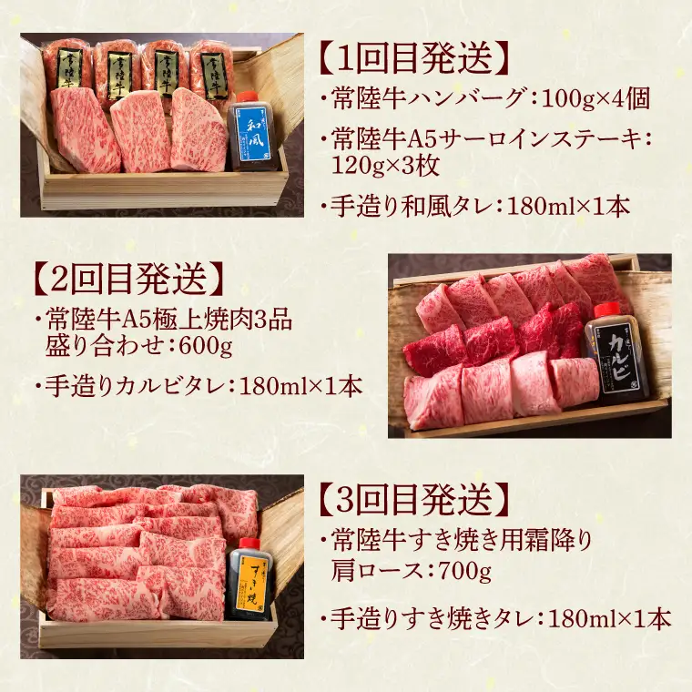 6ヶ月 定期便 肉 常陸牛 Dコース 肉のイイジマ（DU-110）