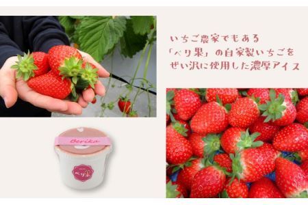 自家製カップいちごアイス 12個 [A-045001]