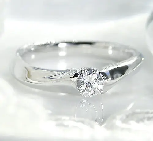 指輪 天然 ダイヤモンド 0.30ct SIクラス ウエーブ【pt950】r-143（KRP）P06-1410