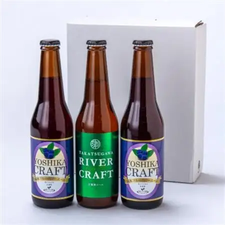柿木ブルーベリーエール2本＆吉賀茶エール1本セット【配送不可地域：離島】【1289000】