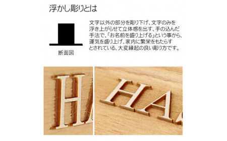 木製アルファベット浮かし彫り表札 正方形 (18cm×18cm×2.1cm・1枚) ふるさと納税 福知山市 表札 木製 木彫り 浮かし彫り 英字 アルファベット 木工 木製品 オーダーメイド 【fc-ZG028】【天法株式会社】