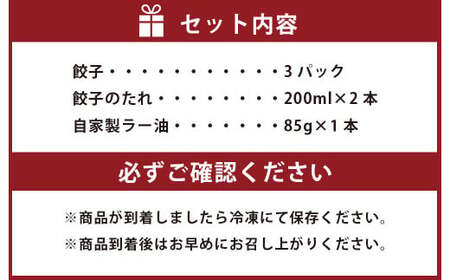 麻行餃子 計約2kg たれ 2本 ラー油 1本付