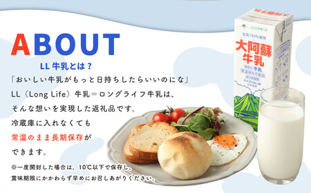 大阿蘇牛乳 1L×18本 合計18L らくのうマザーズ  常温保存 成分無調整牛乳 生乳100%使用 乳飲料 乳性飲料 ロングライフ 長期保存 送料無料