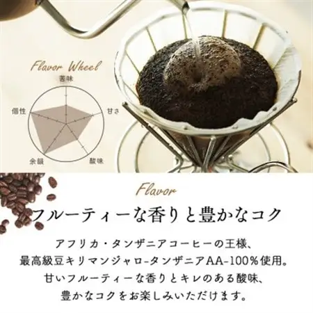 コーヒー豆　自家焙煎　キリマンジャロタンザニア 1kg(200g×5袋)【豆のまま】中煎り　辻本珈琲【1502841】