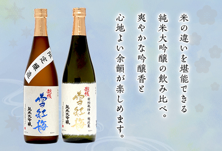 M8-01B越後雪紅梅 純米大吟醸セット 720ml×2本