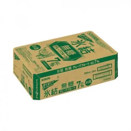 キリン 氷結 無糖 グレープフルーツ Alc 7% 350ml 1ケース (24本)　チューハイ_酒・アルコール   _【1396346】