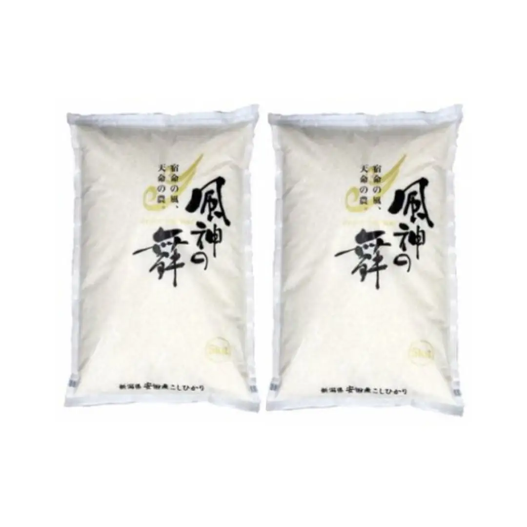 【令和7年産】【5回定期便】風を宿命として農に生きる「風神の舞」コシヒカリ 10kg（5kg×2袋） 白米 精米 新潟県 米 こめ コメ 1W02135