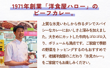 【洋食屋ハロー】氷見カレー 10個 