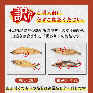 【訳あり】鹿児島県大隅産！楠田の極うなぎ白焼き 有頭1kg（約5尾～7尾） うなぎ 鰻 ウナギ 国産 鹿児島県産 九州産 白焼き 冷凍 うな重 ひつまぶし c6-077