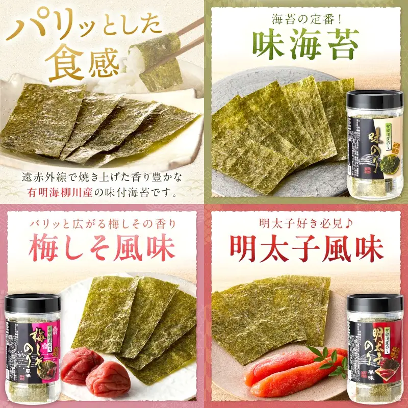 有明海 柳川産 海苔詰合せ(10本入り)【A5-336】