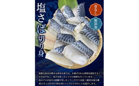 さば 骨なし 無添加 塩さば 切身 60g × 12枚 (4枚入り3セット)【nss507B】